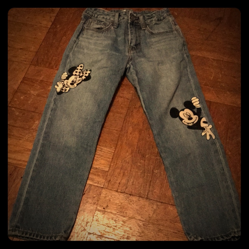Girls Mickey denim jeans